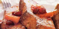 Eggnog French Toast with Cranberry-Apple Compote Recipe ... image