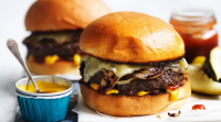 Burger recipes: Easiest-ever cheeseburgers Recipe | Good Food image