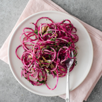 Spiralized Beet Salad Recipe | EatingWell image