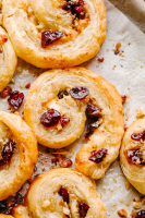 Cranberry Brie Puff Pastry Pinwheels | Easy Party Food Idea image