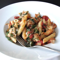 Chicken, Spinach, and Cheese Pasta Bake Recipe | Allrecipes image