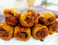 Potoler dolma with keema | Stuffed pointed gourd with ... image