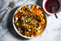 Roasted Butternut Squash With Lentils and Feta Recipe ... image