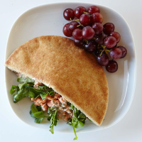 Salmon Pita Sandwich Recipe | EatingWell image