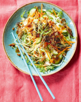 Hunan-style crispy mushroom noodle salad - delicious. magazine image