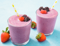 Best Triple Berry Smoothie - How to Make a Smoothie - Delish image