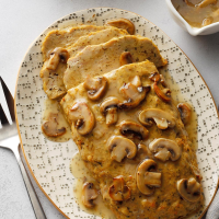 Chicken Loaf with Mushroom Gravy Recipe: How to Make It image