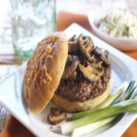 Cheesy Onion Burger Buns Recipe | MyRecipes image