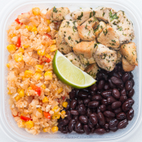 Cilantro Lime Chicken & Veggie Rice Meal Prep Recipe by Tasty image