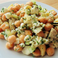 Chickpea, Artichoke, and Feta Salad Recipe | Allrecipes image