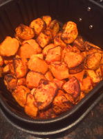 Air Fryer Roasted Sweet Potatoes – Melanie Cooks image