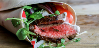 Low Calorie Steak & Salad Wrap | Healthy Dinner Recipes ... image