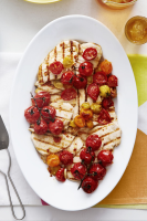 Best Roasted Baby Vine Tomato Grilled Chicken Recipe - How ... image
