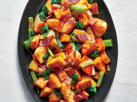 Stir-Fried Turnips With Bacon, Pineapple, and Greens ... image