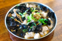 Steamed Chicken with Black Fungus and Dried Lily Buds ... image