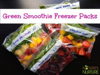 Green Smoothie Freezer Packs + Recipe Ideas - Nature's Nurture image