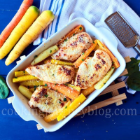 Baked chicken breast - Roasted carrots - Easter dinner ideas image