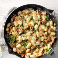 Gnocchi with Spinach and Chicken Sausage Recipe: How to Make It - Taste of Home: Find Recipes, Appetizers, Desserts, Holiday Recipes & Healthy ... image