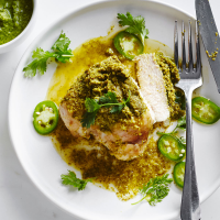 Grilled Chicken with Cilantro Coconut Chutney Recipe ... image