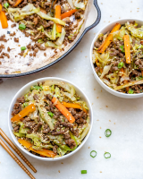 This HEALTHY Unstuffed Beef Egg Roll Stir Fry is Clean ... image