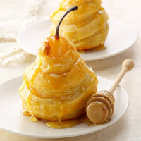 Air-Fryer Honeyed Pears in Puff Pastry Recipe: How to Make It image