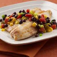 Tilapia with Black Beans and Corn | Ready Set Eat image