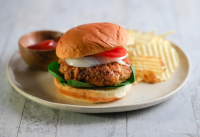 Air Fryer Chicken Burger - Mealthy.com image