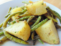 OVEN ROASTED GREEN BEANS AND POTATOES RECIPES