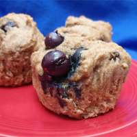 No-Sugar-Added Blueberry and Banana Wheat Muffins Recipe ... image
