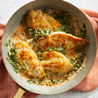 Creamy Harissa Chicken Cutlets Recipe | EatingWell image