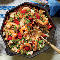 Chicken and Shrimp Skillet Rice Recipe | Southern Living image