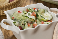 Crisp Cucumber Salad | MrFood.com image