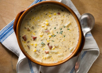 Harvest Corn Chowder with Chorizo Recipe | Bon Appétit image