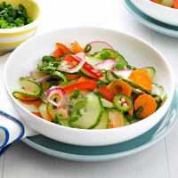 Crisp & Spicy Cucumber Salad Recipe: How to Make It image