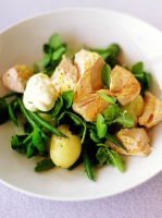 Roast salmon salad | Fish recipes | Jamie Oliver recipes image