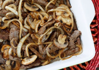 Quick Skillet Steak with Onions and Mushrooms - Skinnytaste image