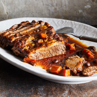 Braised Brisket with Carrots & Prunes Recipe | EatingWell image