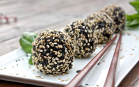 Black Sesame Rice Balls [Vegan] - One Green Planet image