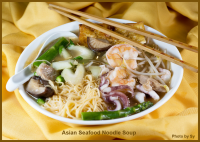 Asian Seafood Noodle Soup Recipe - Food.com image