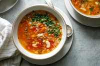 Hearty Quinoa and White Bean Soup Recipe - NYT Cooking image