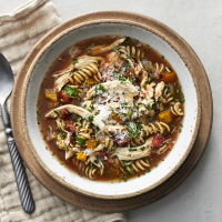 Mediterranean Slow-Cooker Chicken Noodle Soup Recipe ... image