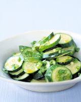 Steamed Zucchini With Scallions Recipe | Martha Stewart image