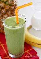 Skinny Green Tropical Smoothie image