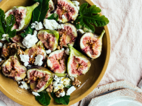 Fresh Fig and Feta Salad With Toasted Walnuts Recipe ... image