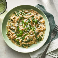 Creamy Spinach Orzo Recipe | EatingWell image