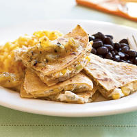 Goat Cheese and Roasted Corn Quesadillas Recipe image