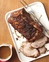 Roast Pork with Pan Sauce Recipe | Martha Stewart image