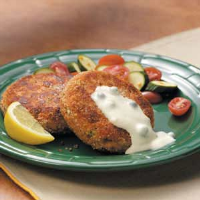 Salmon Patties with Caper Mayonnaise Recipe: How to Make It image