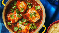 Braised Fish With Spicy Tomato Sauce Recipe | Real Simple image