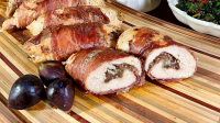 Prosciutto-Wrapped Stuffed Chicken Breasts with Figs ... image